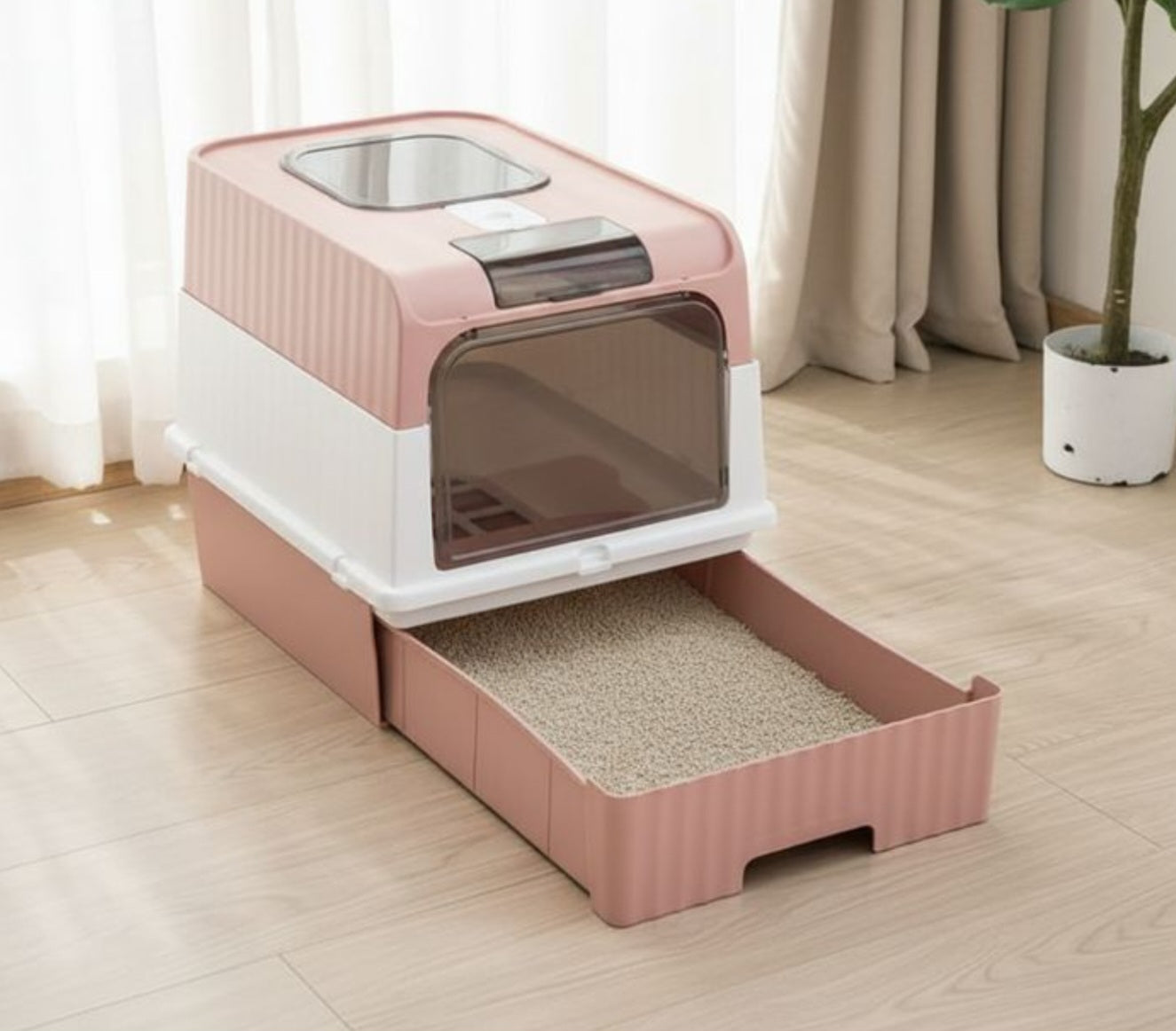 Bac a litière autonettoyante