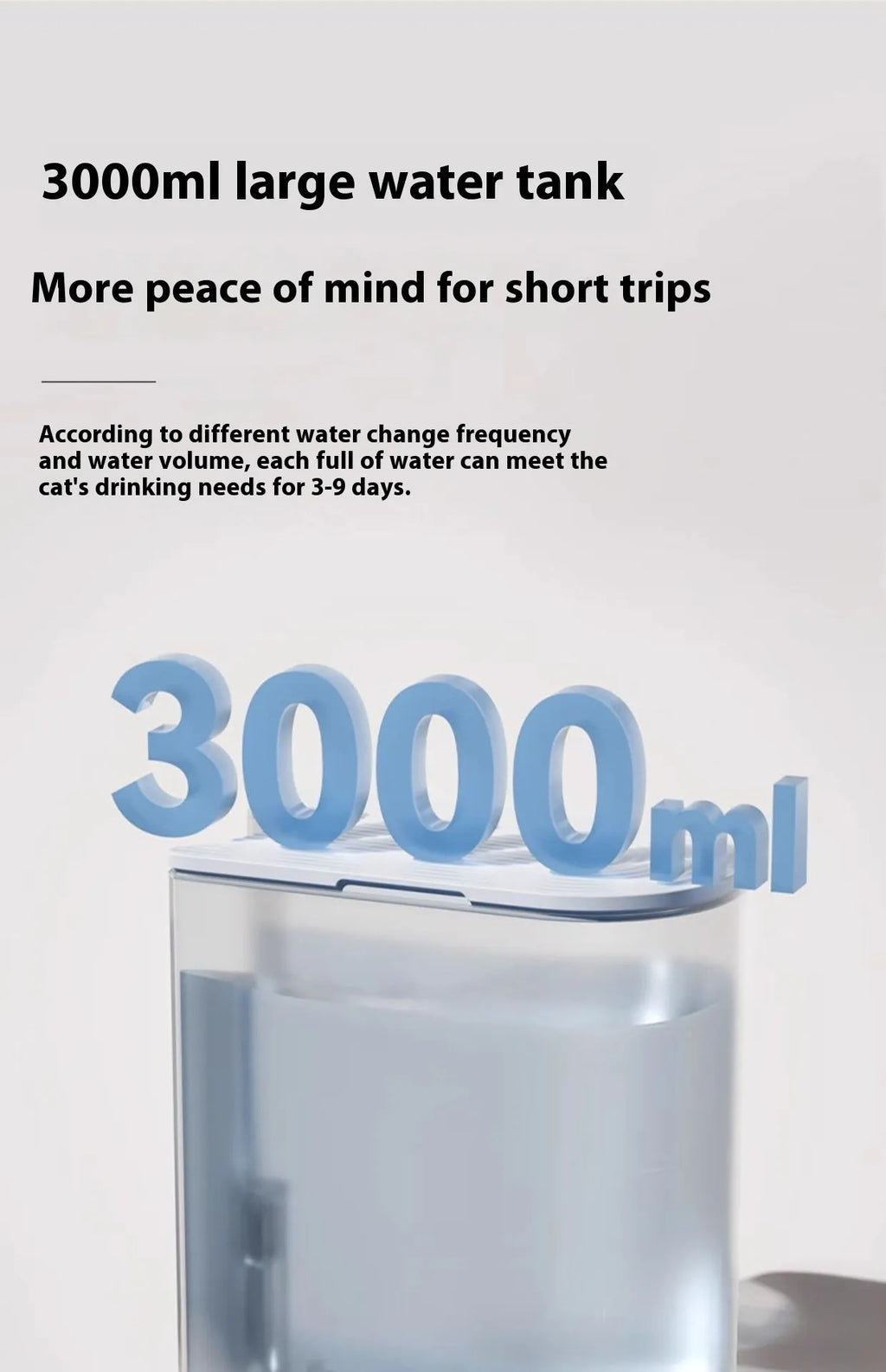 Fontaine à eau sans fil avec alertes intelligentes