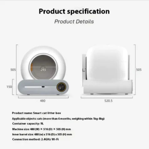 Bac à litière automatique intelligent