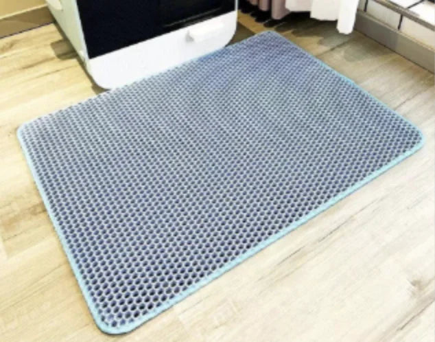 Tapis de litière pour chat double couche