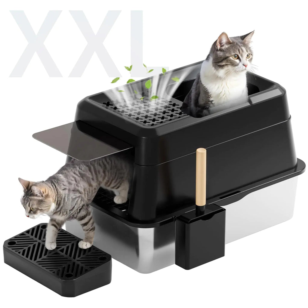 bac à litière avec tiroir et filtre anti-odeur