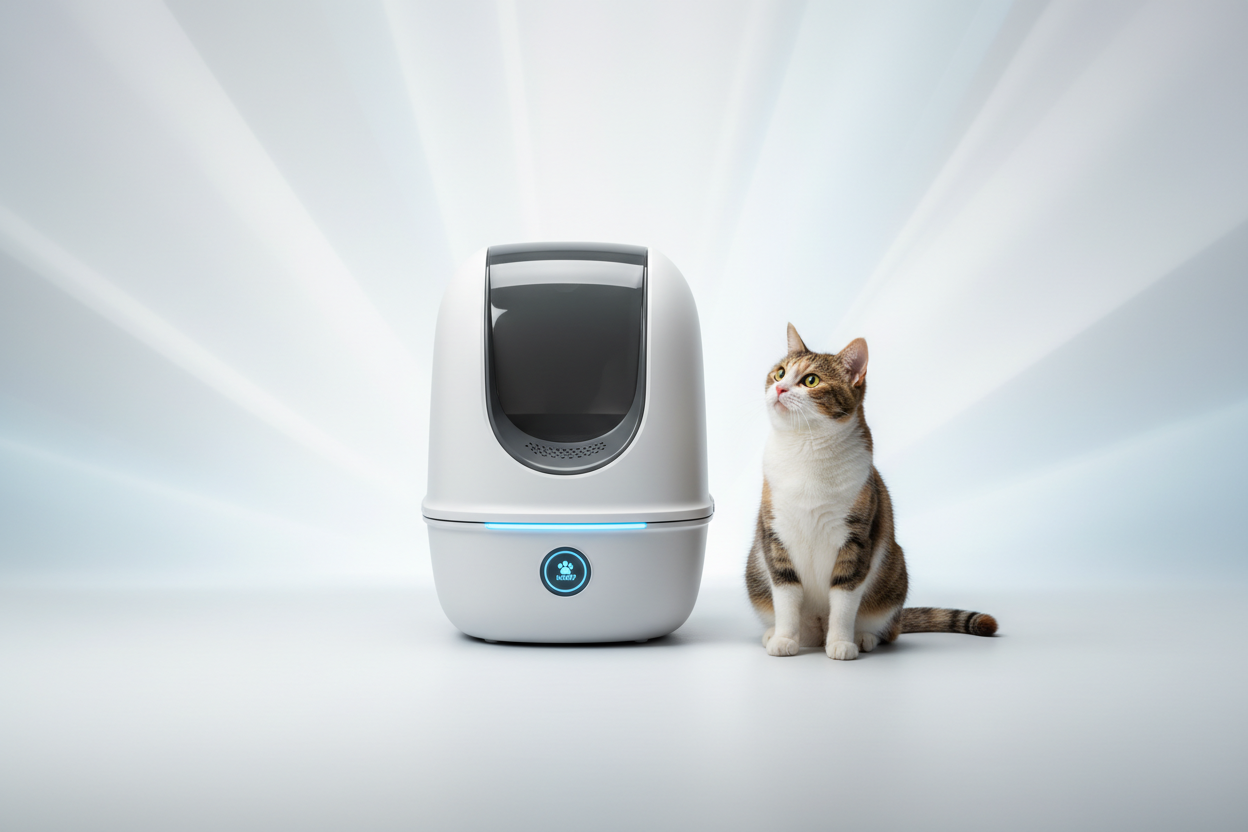 fait moi une image titre pour des litière automatique