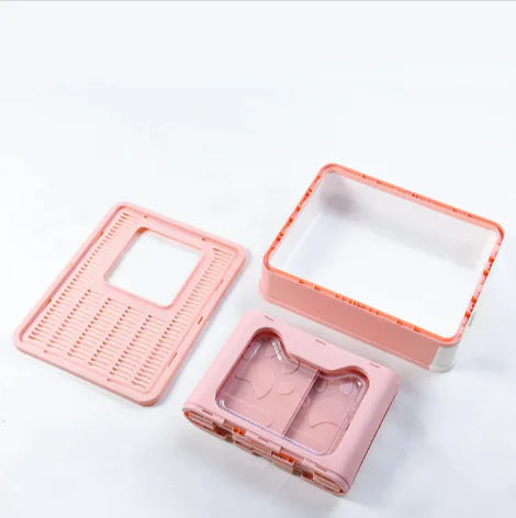 Bac à litière pliable et fermé pour chat